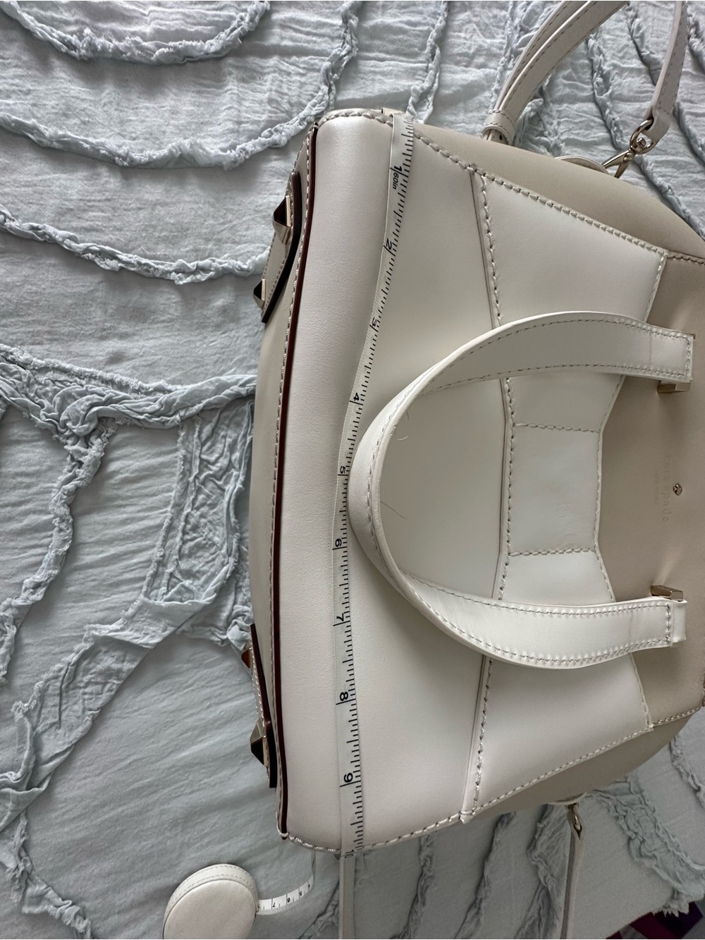 NWT Kate Spade Park Avenue cream handbag - Picture 10 of 14